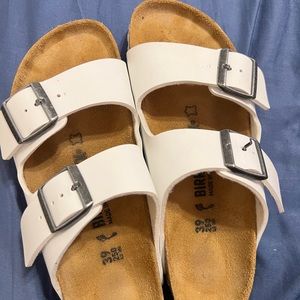 White Birkenstock Sandals